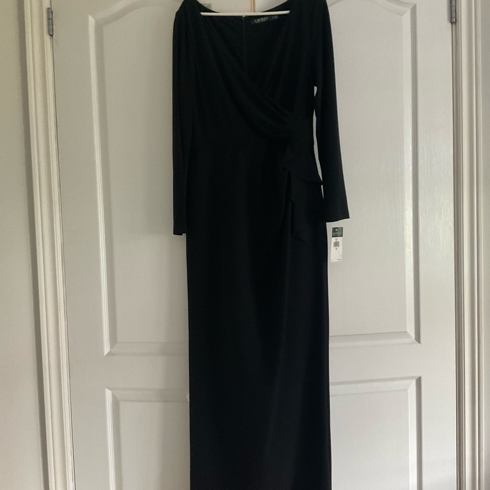 Lauren Ralph Lauren black evening dress - size 12